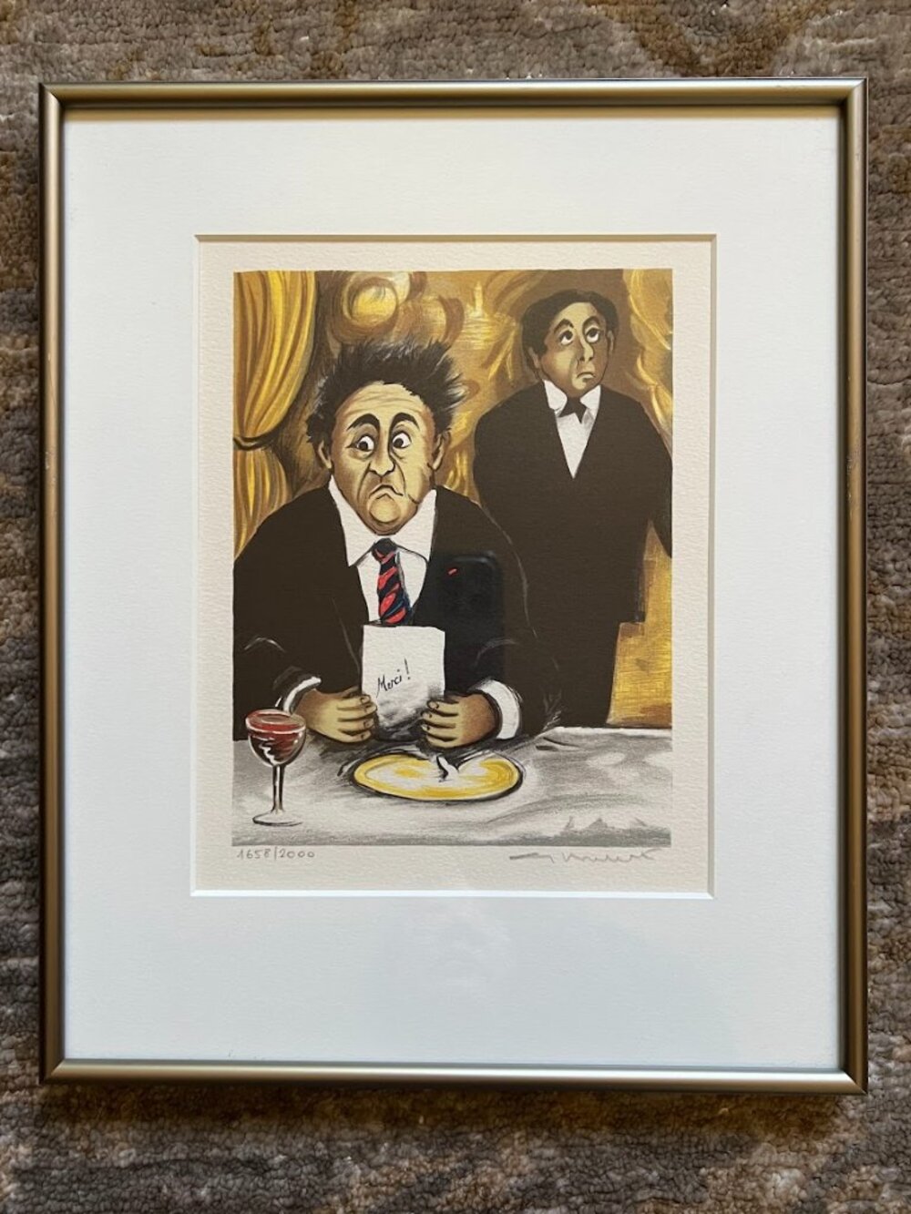 Guy Buffet Limited Edition Lithograph Print, Framed, Signed, Matted & Numbered